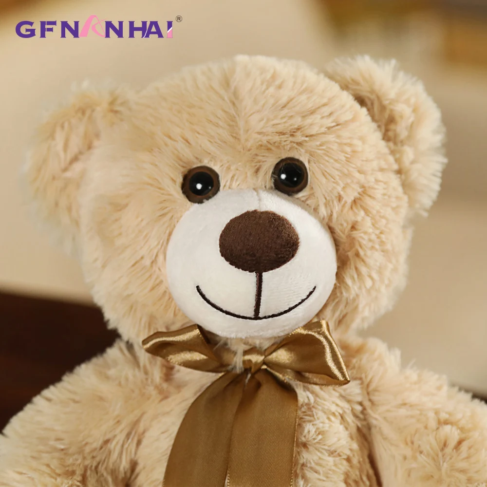 35CM Cute Colorful Bow Tie Bear Doll Plush Toy Hug Children Birthday Gift Pillow Teddy bear Home Living Room Bedroom | Игрушки и хобби