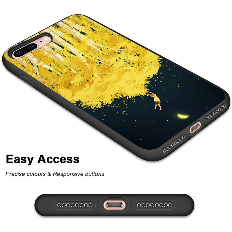 Для iPhone 11 Pro Max XR XS MAX X Маргаритка Подсолнух для Apple 8 7 6 5S s Plus Силиконовый ТПУ