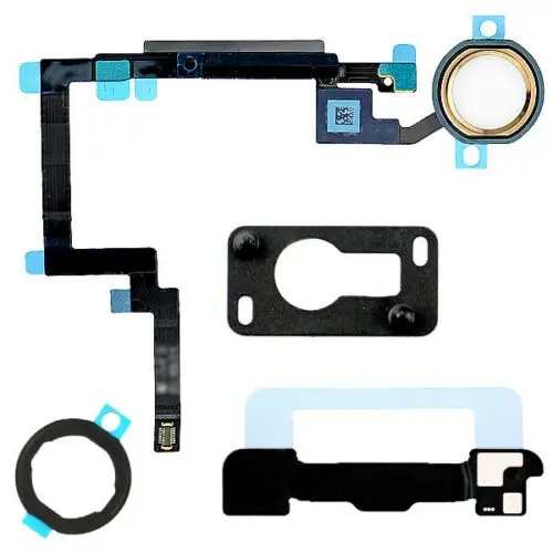 

Гибкий кабель в сборе с кнопкой «домой» + резиновая прокладка для домашнего ключа и держатель-распорка для Apple iPad Mini 3 A1599 A1600, 1 комплект