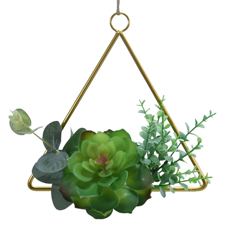 

Set of 3 Artificial Succulent Plants Floral Hoop Wreath & Green Leaves Garland for Wedding Backdrop Nursery Wall Decor