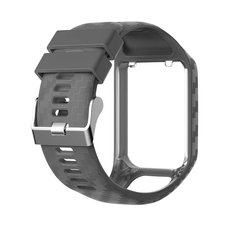 Сменный ремешок для TomTom 2 3 Spark Runner Music Cardio gps часы ремешок для наручных часов браслет силиконовый ремень аксессуар - Цвет: grey