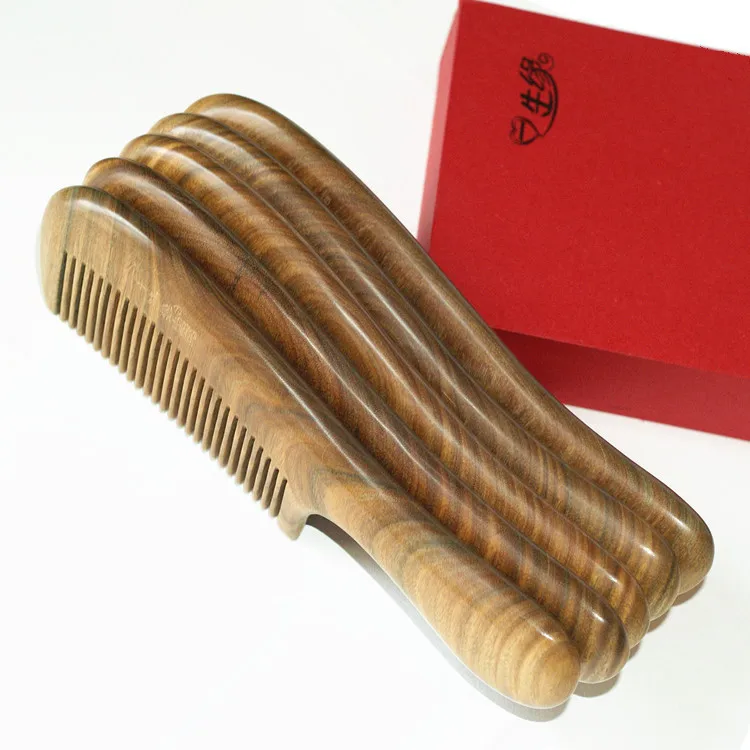 

Genuine Product Guajacwood Large Size Fine Tooth Wide Tooth Sandalwood Incense Wood Comb Manufacturers Direct Selling Massage He
