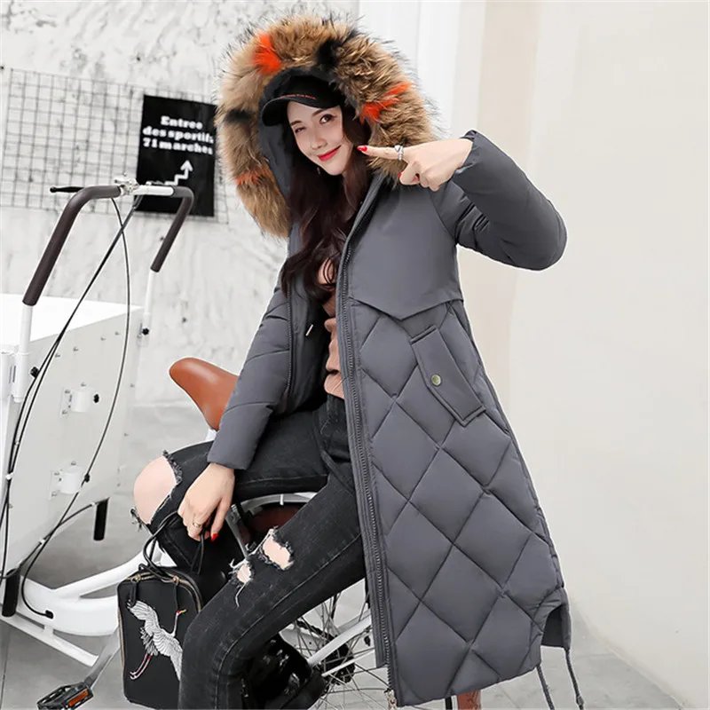 

2019 New Winter Jacket Women Faux Fur Hooded Parka Coats Female Long Sleeve Thick Warm Snow Wear Jacket Coat Mujer Quilted Tops