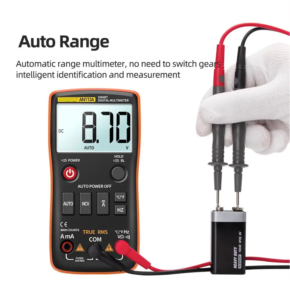 Non-contact Analog Digital Multimeter Support True RMS NCV Automatic multimeter Resistance Voltage Temperature Multi-metro Meter |