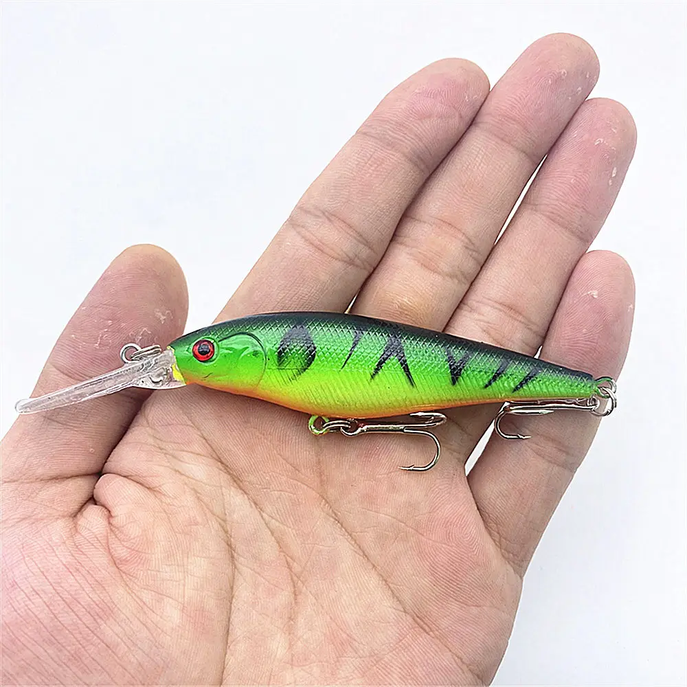 1 шт. качественная блесна рыболовная приманка Пластик жесткая наживка 3D глаза