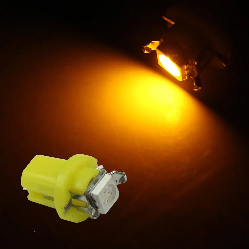 5 шт. x T5 C5W B8.5D 5050 LED 1SMD автомобисветодиодный Светодиодный индикатор для внутренней
