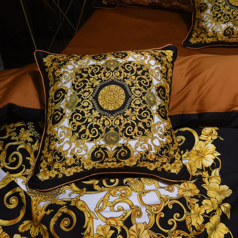 Комплект постельного белья из 4/6 предметов роскошный классический принт