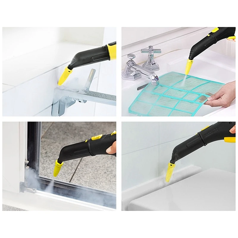 

Round Brush Sprinkler Nozzle Head with Scraper Round Brush Steam Cleaner Spare Parts Accessories