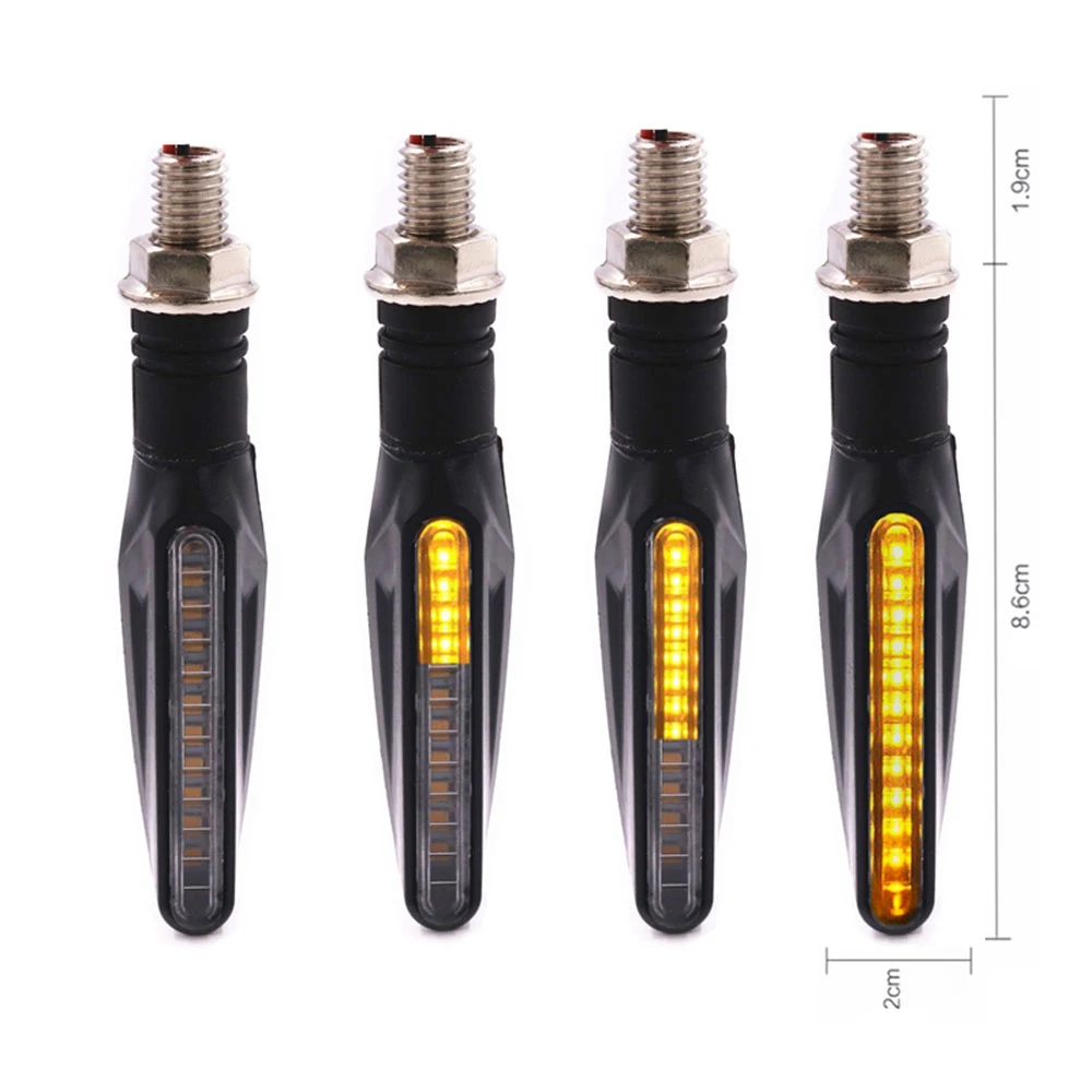 

1/2/4PCS Universal Motorcycle LED Turn Signal Lights Amber Indicator Flashing Lamp Blinker Motorbike Accessories
