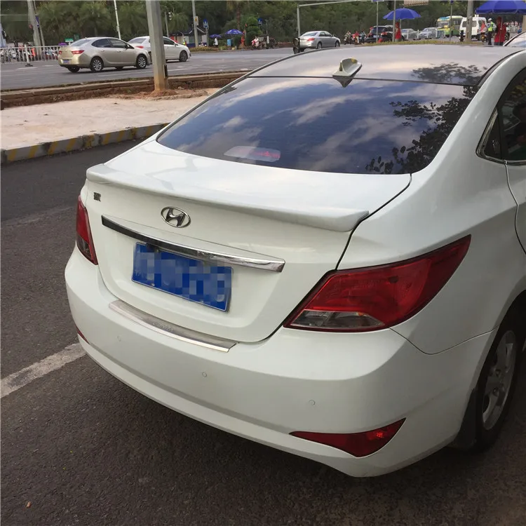 Спойлер для Hyundai Verna 2010-2016 спортивный спойлер из ABS материала заднего крыла