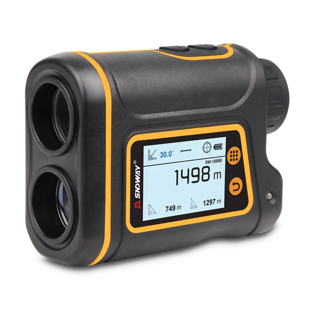 

Sndway New Launch Laser Range Finder 6x Telescope Laser Distance Meter 1000m 1500m range finder for hunting golf sport engineer