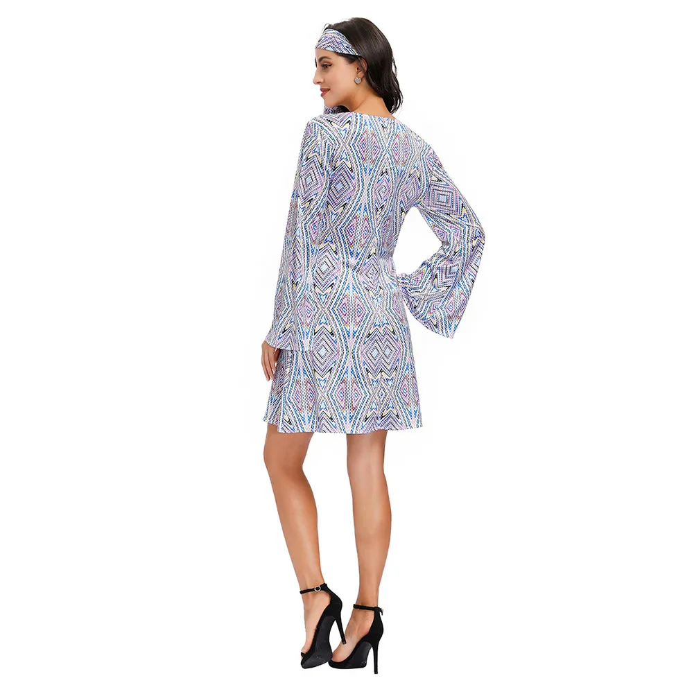 Ретро-платье для Хэллоуина в стиле ретро 60-х и годов женское винтажное