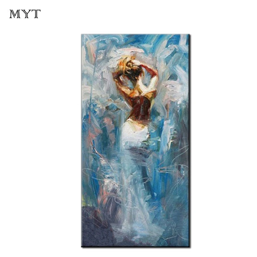

No Framed Hand Painted Newest Impression Art Wall Decor Sexy Lady Oil Painting On Canvas Home Living Room Decor Modern Oil Pai