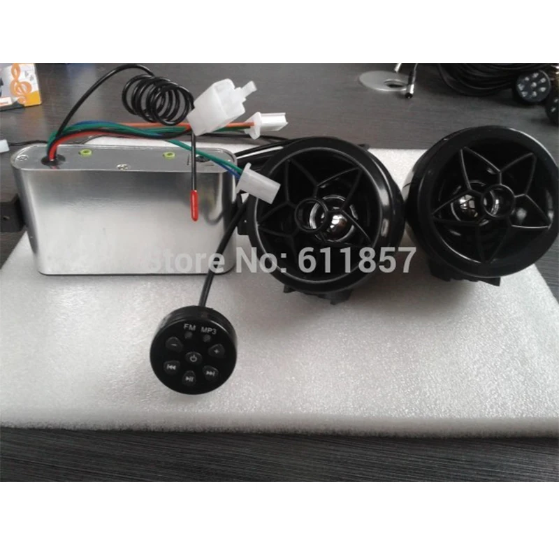 Мотороллер Vechile FM радио 12 В мотоцикл MP3 скутер аудио со слотом для наушников