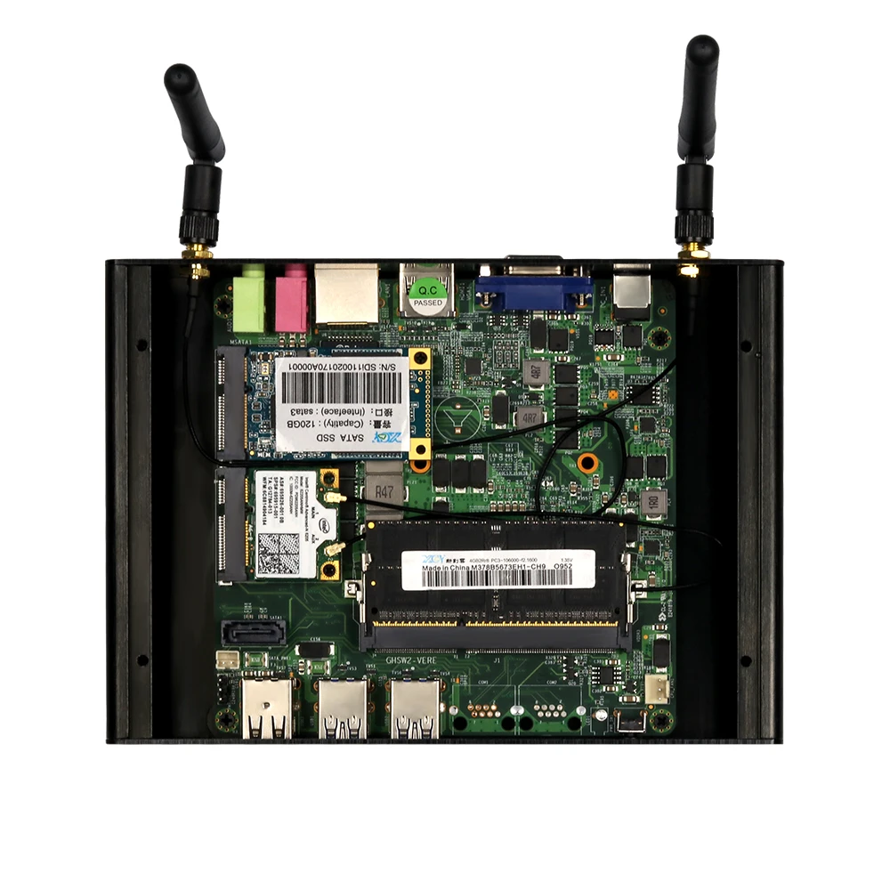 Мини ПК Intel Pentium 4405U Celeron 3955U HDMI VGA 4 * USB3.0 2 USB2.0 300 Мбит/с Wi Fi Windows 10|Мини ПК| |