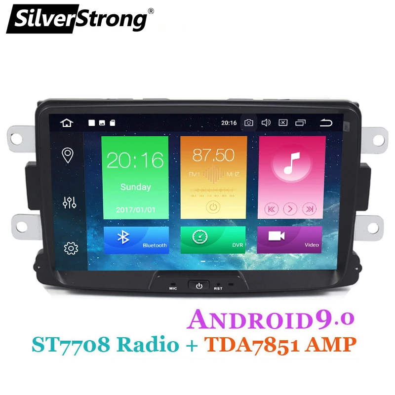 " DSP ips, 4 ГБ, 64 ГБ, Android 9,0 автомобиля gps для Dacia Sandero тряпкой Renault Captur Лада Xray2 Logan 2 без dvd плеер Авто Радио