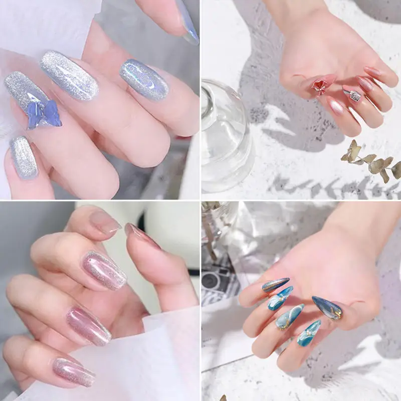 Набор гель лаков Elite99 для ногтей Galaxy Platinum 6 шт./лот кошачий глаз магнитный