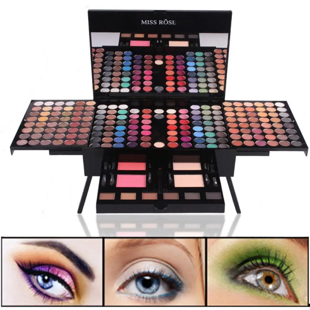 

180 Colors Piano Eyeshadow Blush Palette Brush Blusher Pressed Cosmetic Foundation Face Powder Eye Makeup Set Women Eye Shadow