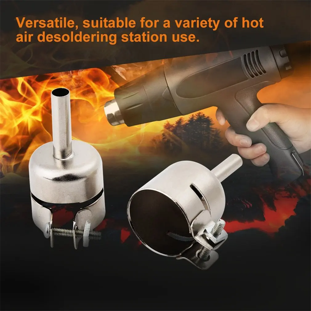 

8Pcs/Set Stainless Steel Nozzle Kits for Hot Air Soldering Station Repair Tools Heat Tool Heat Gun Air Nozzles Accessories