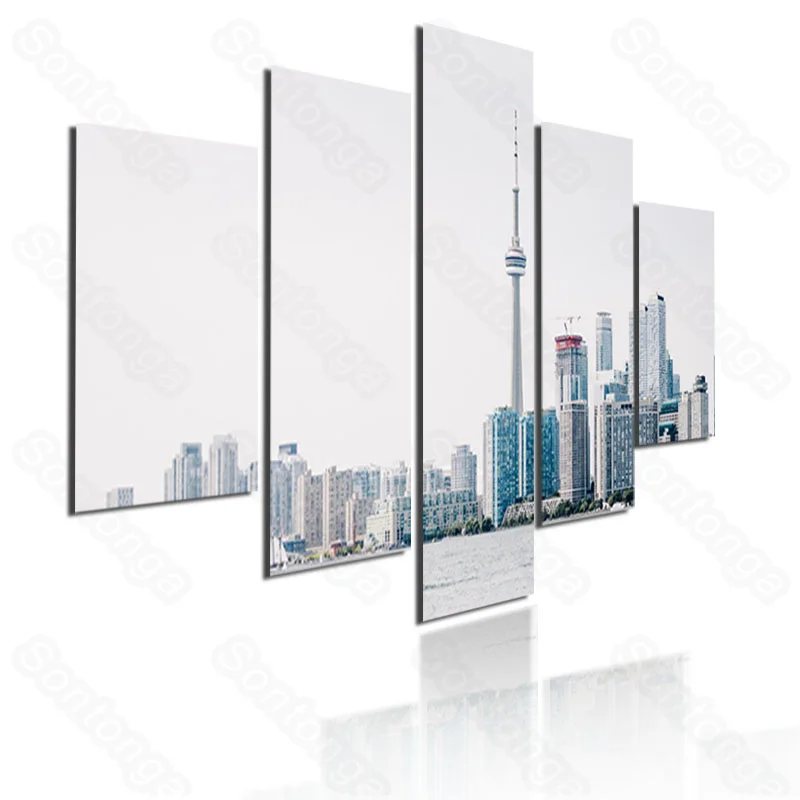 

Modern City Night View No. 14 Frameless Painting Simple Style Modern Home Decoration Art Wallpaper Wallpaper Self-Adhesive Wall