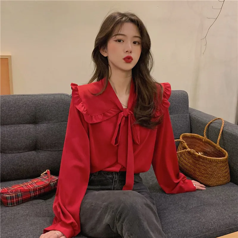 

Cheap wholesale 2021 spring summer autumn new fashion casual ladies work women Blouse woman overshirt female OL BAt8803