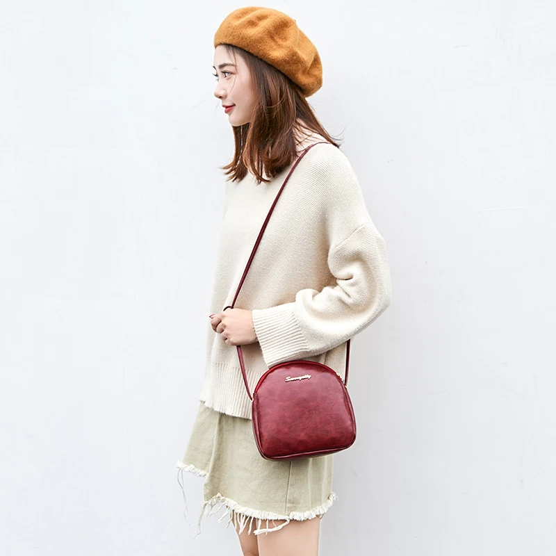 Bokinslon простая сумка через плечо Женская Повседневная кожаная для мобильного