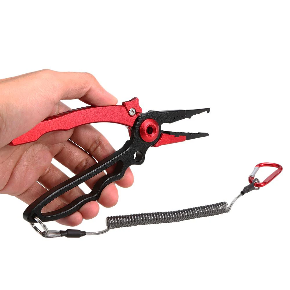 

ilure Fishing Tools Multifunctional Fishing Plier Portable Aluminum Alloy Clamp Grabber Controller Line Cutter Hook Remover