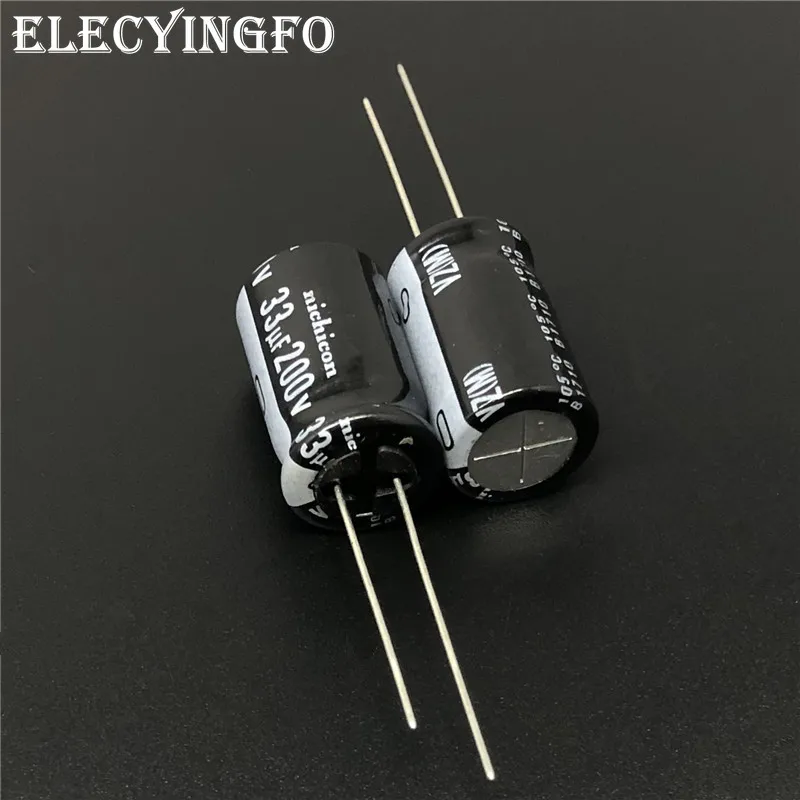 

5pcs/50pcs 33uF 200V33uF NICHICON VZ Series 12.5x20mm Wide Temperature Range Aluminum Electrolytic Capacitor Long Feet