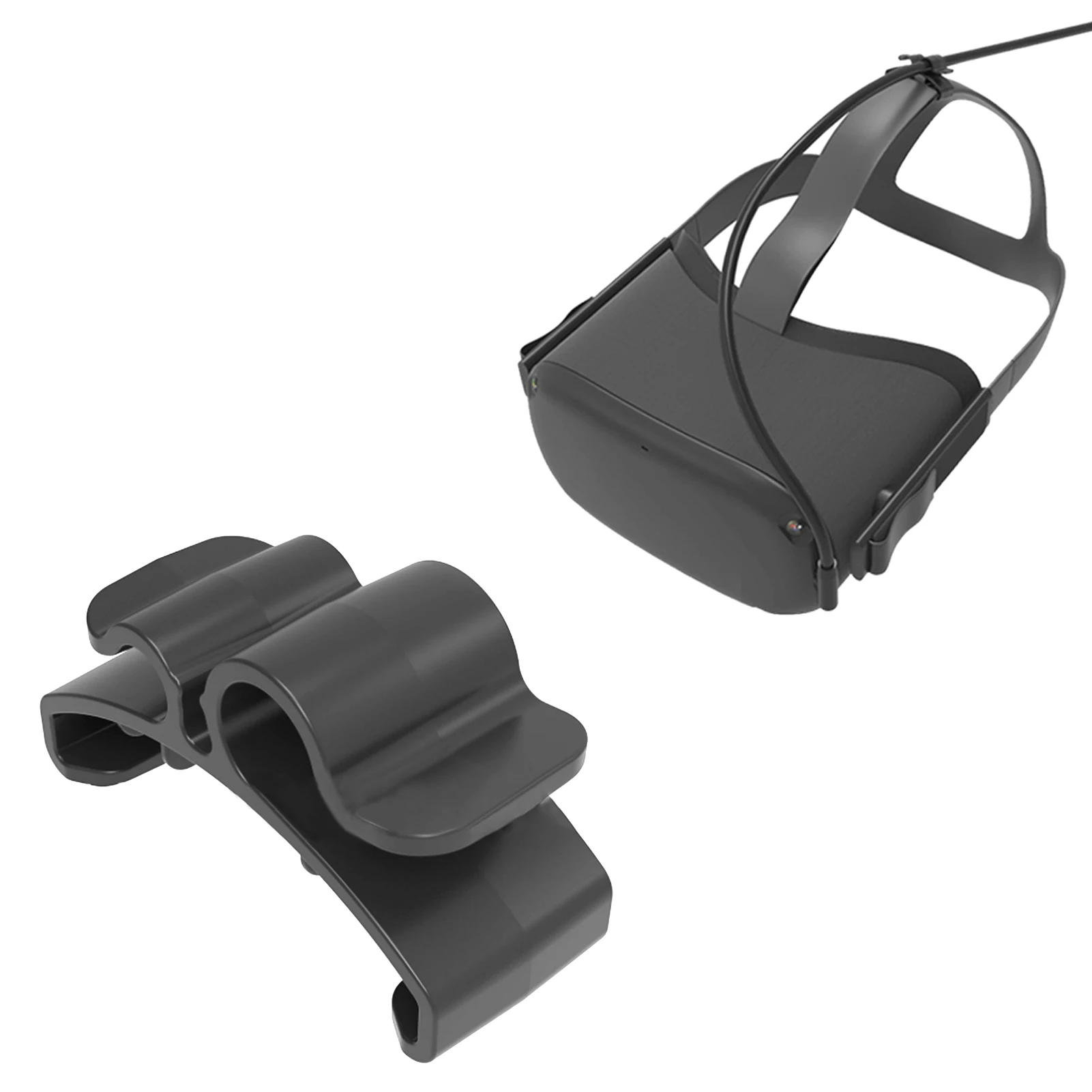 

2 шт. кабельные зажимы для Oculus Quest 2 VR-гарнитуры, портативный зажим для шнура, органайзер для проводов Oculus Quest, аксессуары для виртуальной реал...