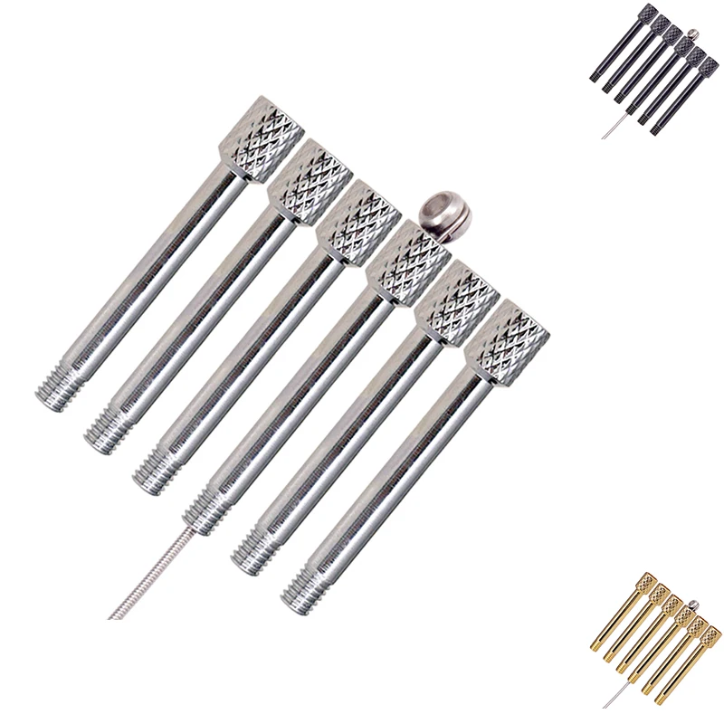 

6Pcs/Set Electric Guitar Tremolo Double Bridge Double Shake Vibrato System Saddle Clamp Lock String Brass Screw