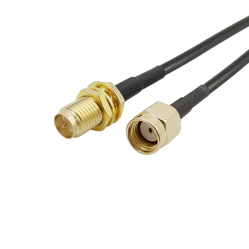 Удлинительный кабель с разъемом RP SMA гнездовой разъем для RG174 антенный Wi Fi