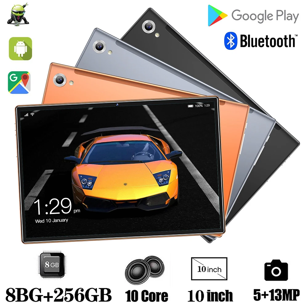 Buy Tablet PC 10-Inch IPS Screen 1920*1200 Resolution Android 11 8G+256GB Children's 5G Network 8800mAh School/Office/Game/Learning on