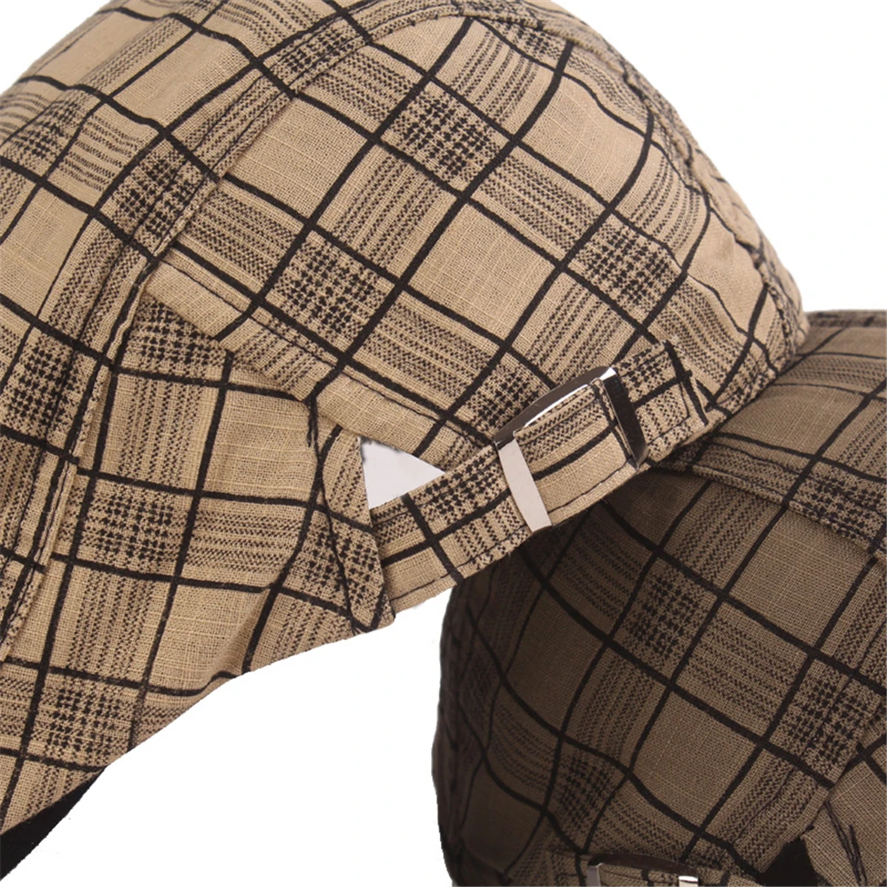 

Fashion Plaid Berets Men Women Vintage Newsboy Hat Novelty Punk Rock Sports Hiking Hats 2021 Berets Hat Sun-Protection Autumn