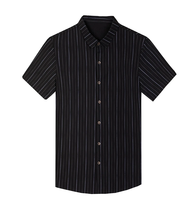 

JOHMUVVE Men's Casual Business Short Sleeve Shirt Baju Kemeja Korean Formal Office Shirts Men T-shirt tshirt