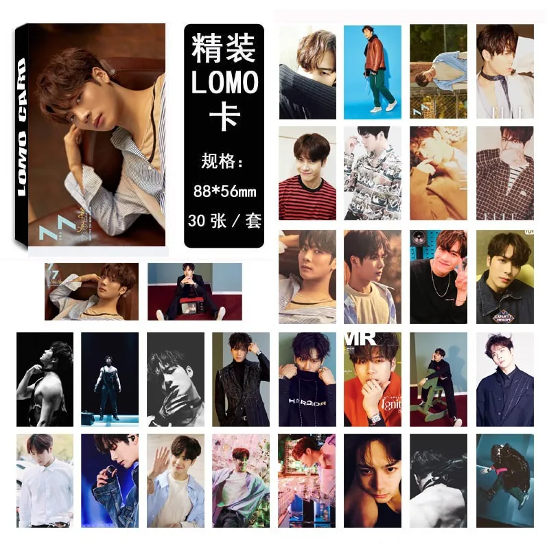 30 шт./компл. K pop GOT7 photocard Jackson Single 01 Модный высококачественный альбом фотокарточка