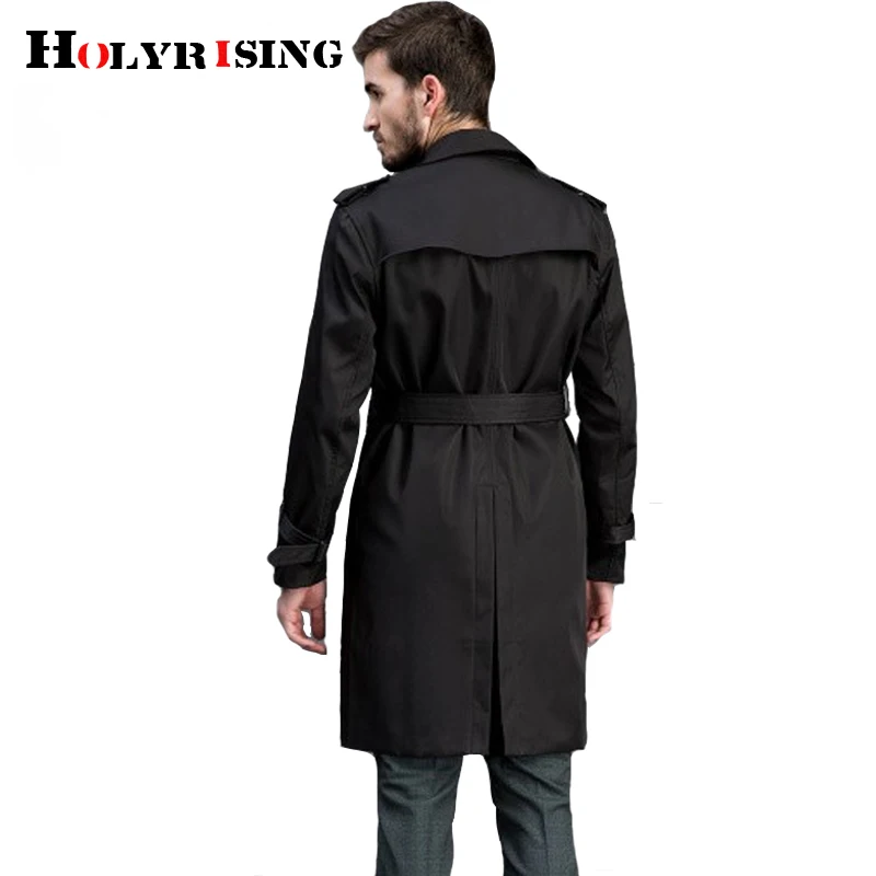 Holyrising Тренч мужское длинное пальто Плюс Размер 7XL 8XL 9XL двубортная куртка manteau homme мужская ветровка 18936-5