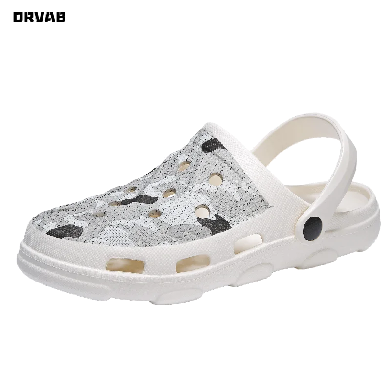 Mens Sandals Summer Classic Slip-On Breathable Hole Shoes Soft Comfortable Beach Men Gladiator Flat Casual | Обувь