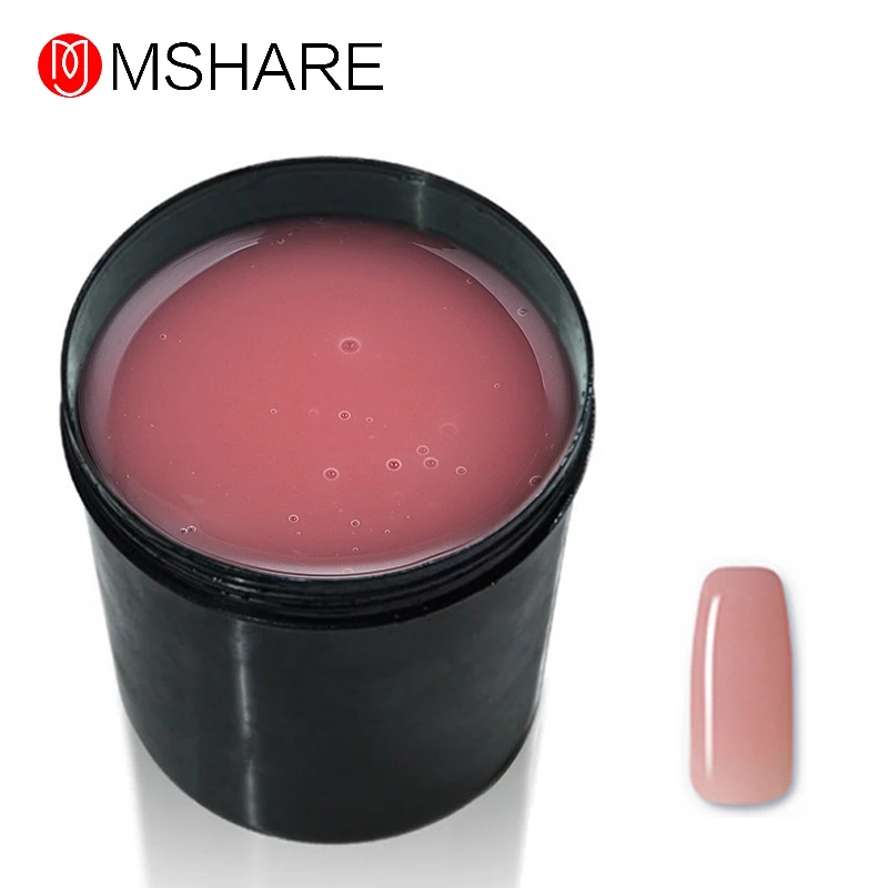 MSHARE волокно гель строитель гель 1 кг для наращивания ногтей с стекловолокном - Цвет: 008