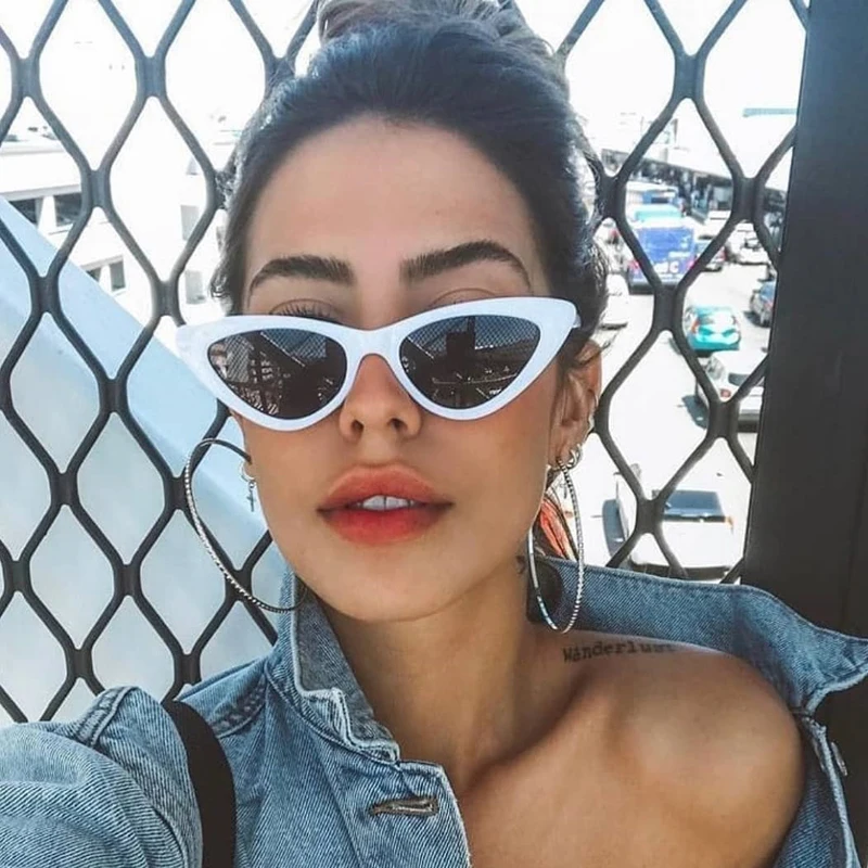 Женские Винтажные Солнцезащитные очки кошачий глаз брендовые дизайнерские