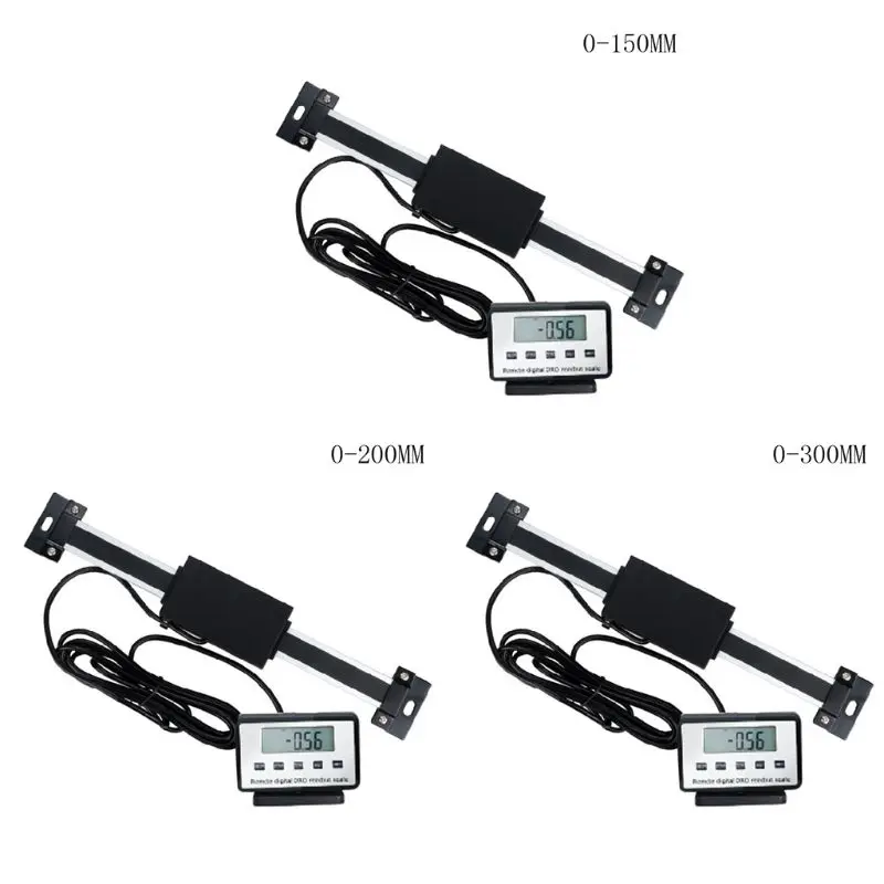 

Digital Remote Scale Dual Use LCD Display DRO Table Readout Ruler for Lathe