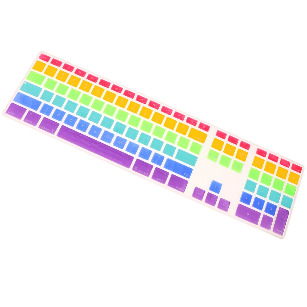 Six-color rainbow Ультратонкий чехол для клавиатуры Apple IMac G6 MB110LL/B MB110LL/A A1243 с защитой от царапин и пятен, удобный мягкий на ощупь - Цвет: Six-color rainbow