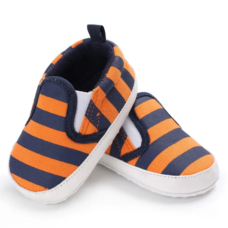 

Spring Baby Girls Boys Shoes First Walkers Striped Cotton Soft Shoes For Newborn Infant Autumn Shoes