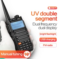 ksun uv3d walkie talkie professional cb radio station two way radio transceiver 8w vhf uhf portable hunting ham radio
