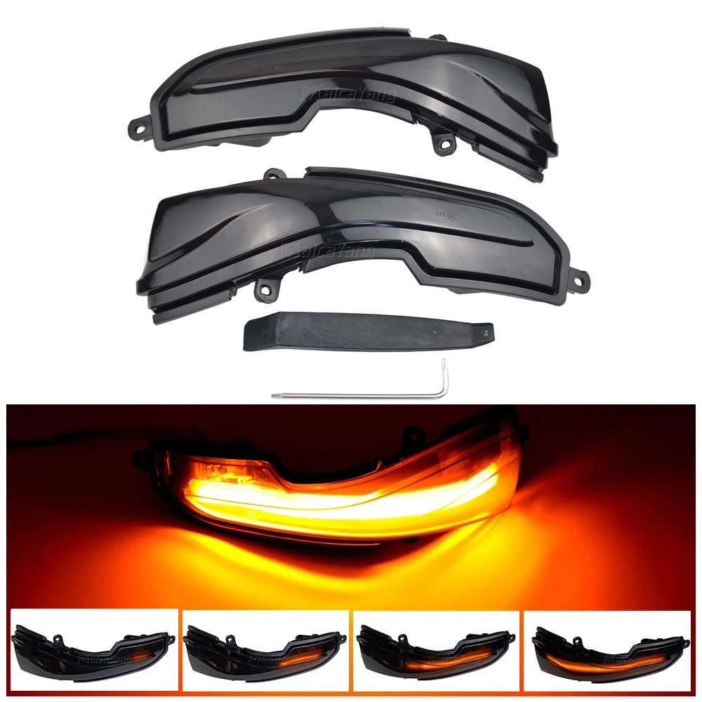 Динамический поворотный сигнал Светодиодный Боковой зеркальный индикатор