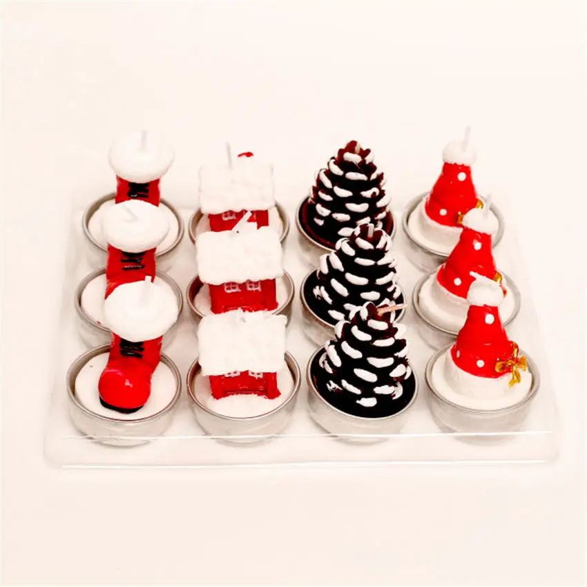 12 шт./компл. Рождественское украшение для дома Рождественская Фигурка Санта