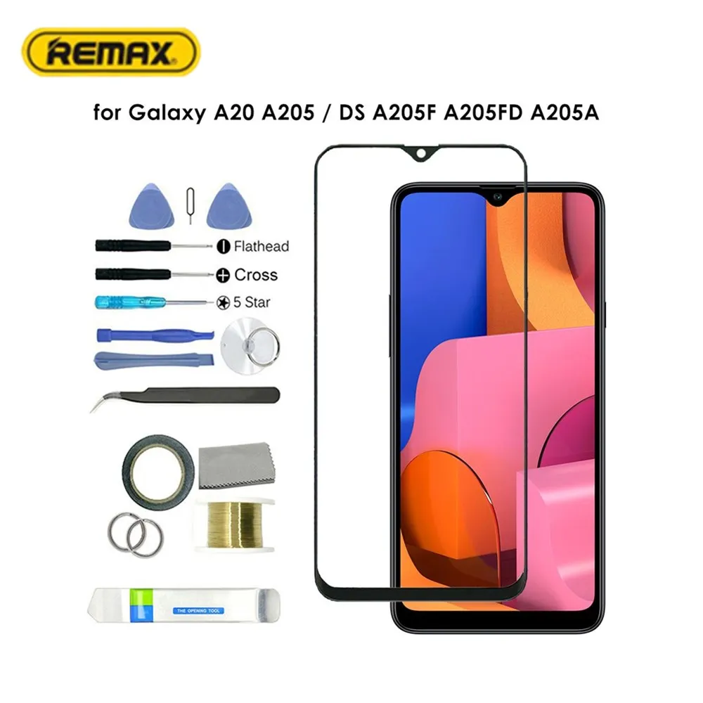 Защитное стекло для Samsung Galaxy A20 A205 DS A205F с полным покрытием Max защита экрана