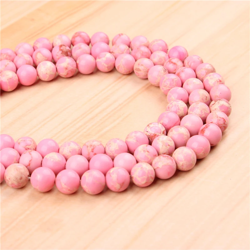 

Natural Emperor Fan 4/6/8/10/12mm Bead Round Bead Spacer Jewelry Bead Loose Beads For Jewelry Making DIY Bracelet