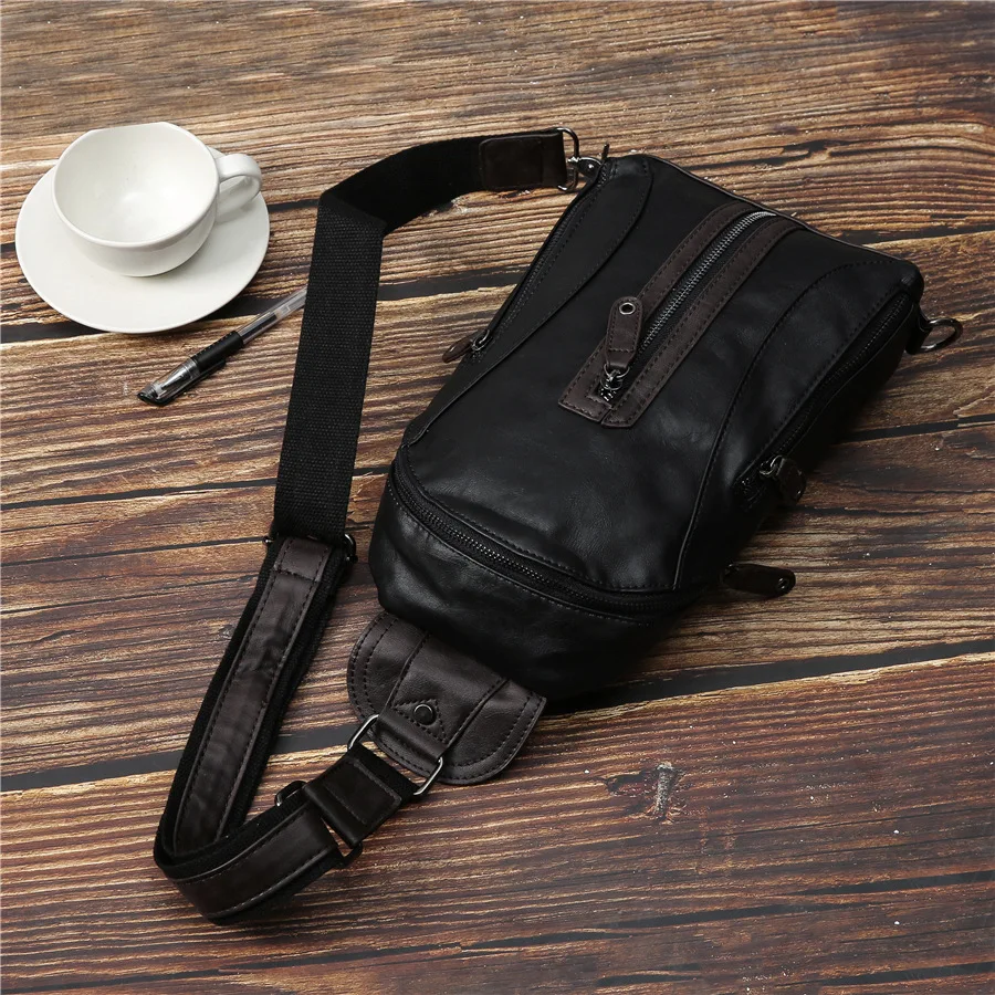 Мужская нагрудная сумка высокое качество Повседневная модная трендовая на плечо