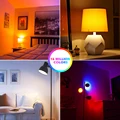 Умная лампа B22 E27 с Wi-Fi, 15 Вт, светодиодная лампа RGB, работает с Alexa/Google Home, 85-265 в, RGB + белый, с регулируемой яркостью, функция таймера, волшебная лампа