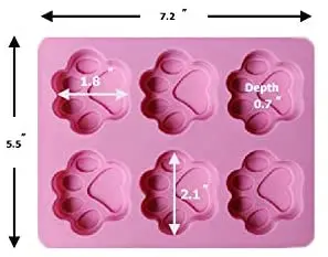 Форма для мыла и свечи форма собак животных лап кубик льда шоколадная